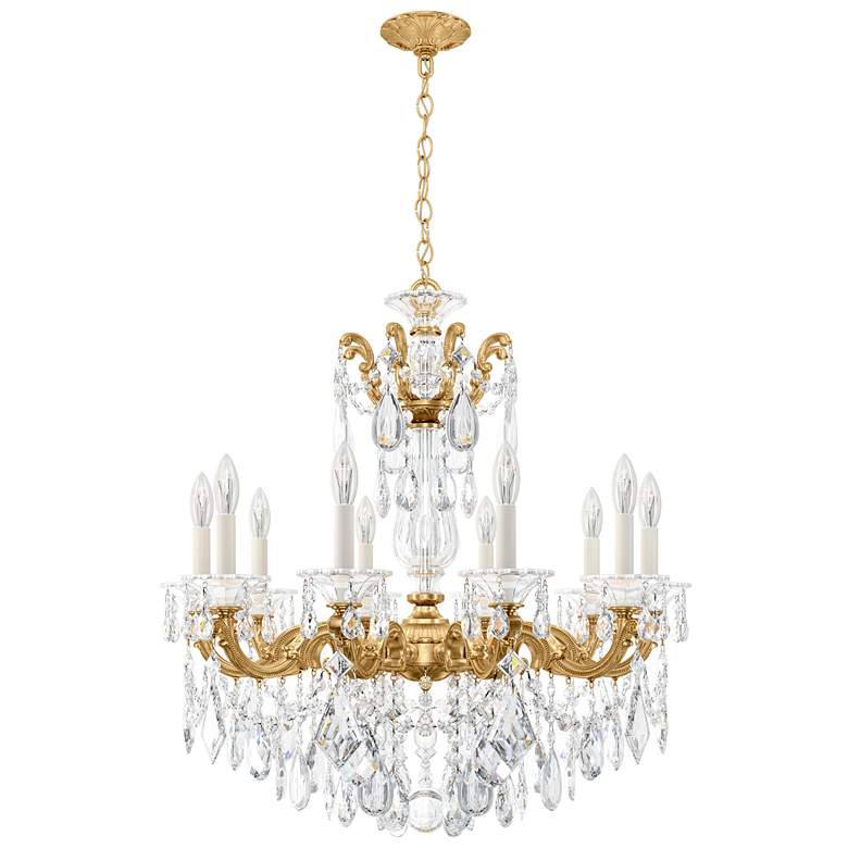 Image 1 La Scala 29.5"H x 28"W 10-Light Crystal Chandelier in Heirloom Go