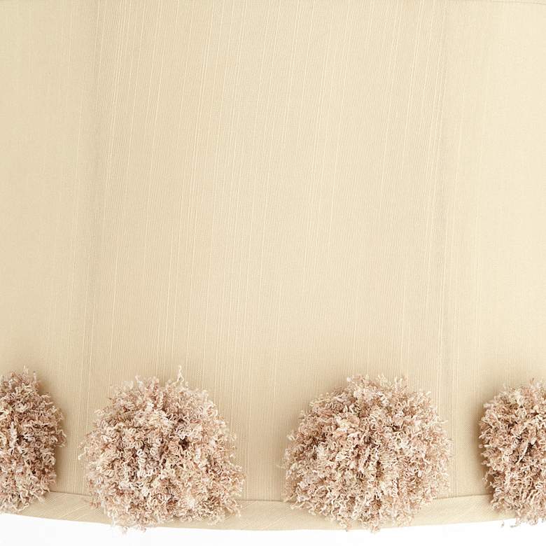 Image 2 La Taupe Softback Drum Lamp Shade 13x14x10 (Spider) more views