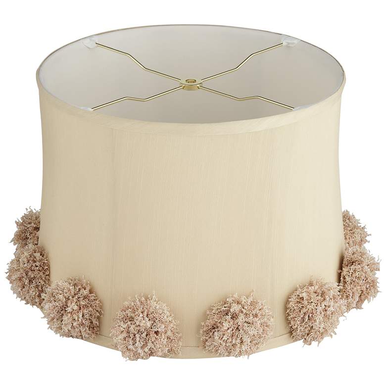 Image 4 La Taupe Softback Drum Lamp Shade 13x14x10 (Spider) more views