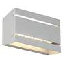 4_La Vida Bi-Directional Wide Outdoor LED Wall Mount - Satin more views