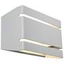 5_La Vida Bi-Directional Wide Outdoor LED Wall Mount - Satin more views