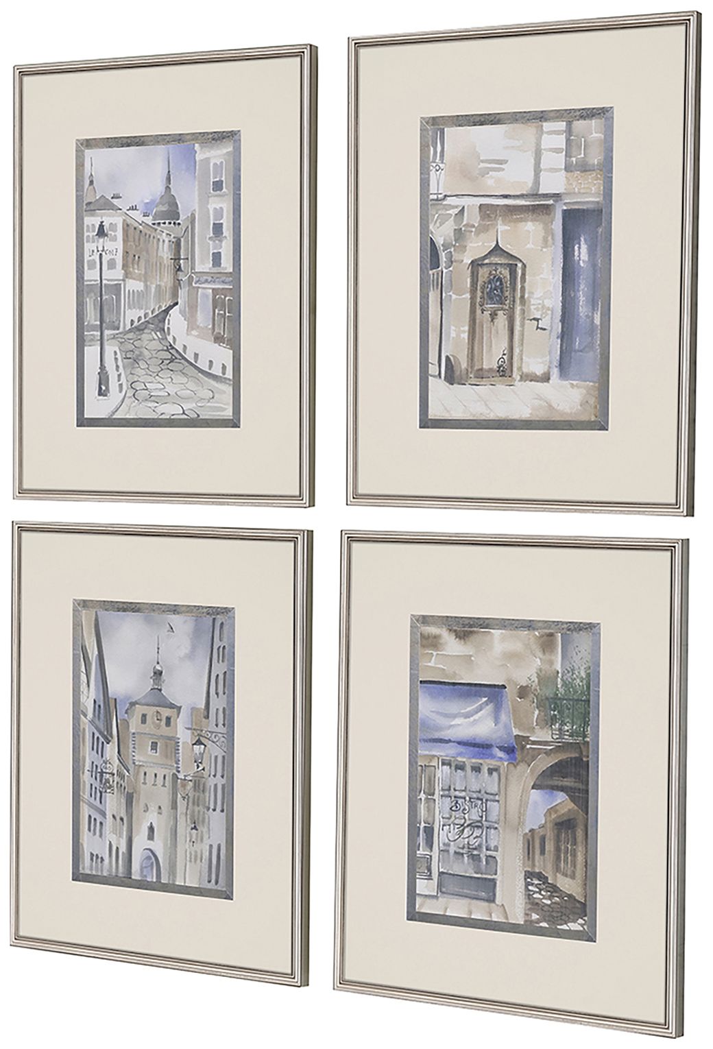 Image 2 La Ville II 16"W x 20"H Framed Art Set of 4 more views
