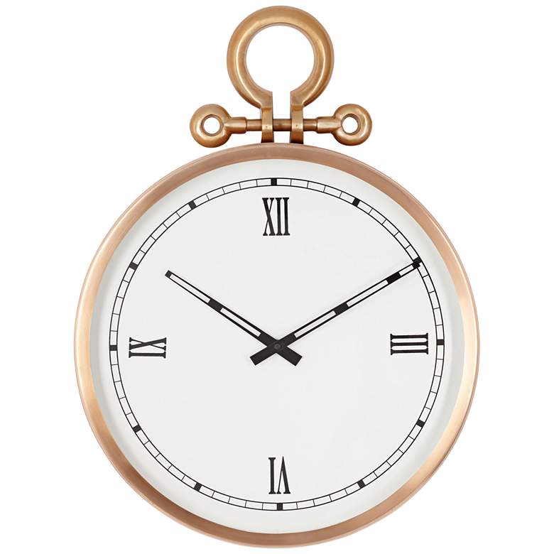Image 1 Labette Copper Pocket Watch 20 inch High Wall Clock