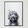 1_Labradoodle 24"x18" Printed Glass Framed Wall Art