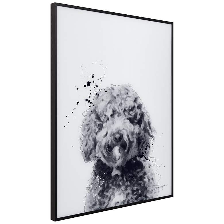 Image 5 Labradoodle 24"x18" Printed Glass Framed Wall Art more views