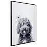 5_Labradoodle 24"x18" Printed Glass Framed Wall Art more views