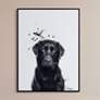 1_Labrador Retriever 24"x18" Printed Glass Framed Wall Art