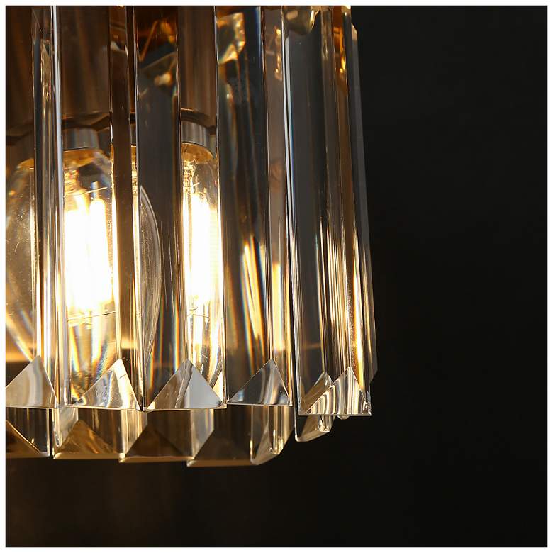 Image 4 Labradorite 1-Light Gold Crystal Wall Sconces more views