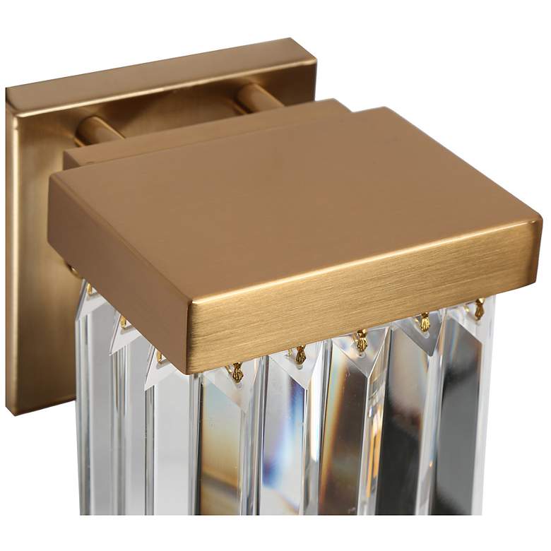 Image 6 Labradorite 1-Light Gold Crystal Wall Sconces more views