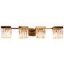 1_Labradorite 31 1/2" Wide Plating Brass 4-Light Bath Light