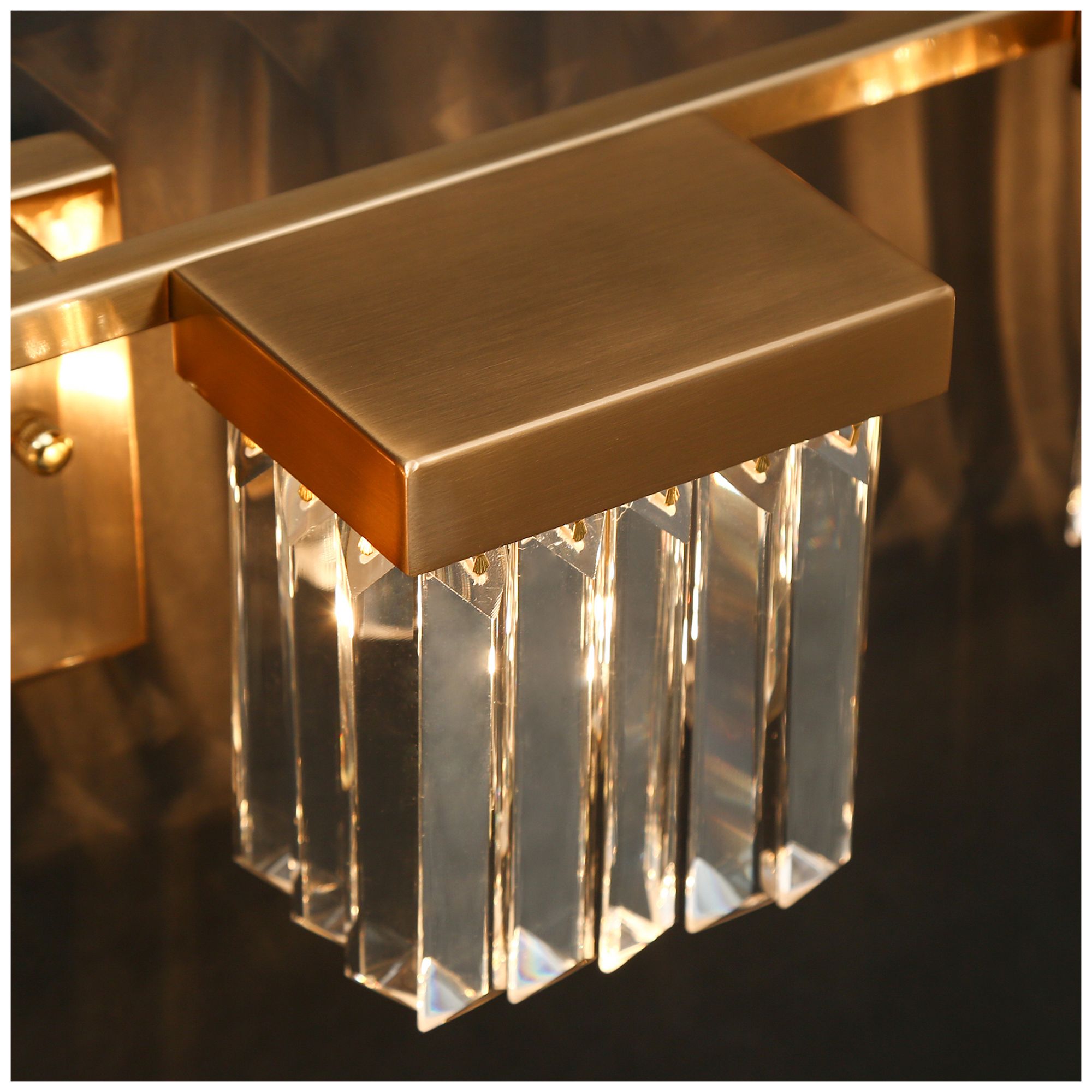 Image 3 Labradorite 31 1/2" Wide Plating Brass 4-Light Bath Light - Made to Order more views