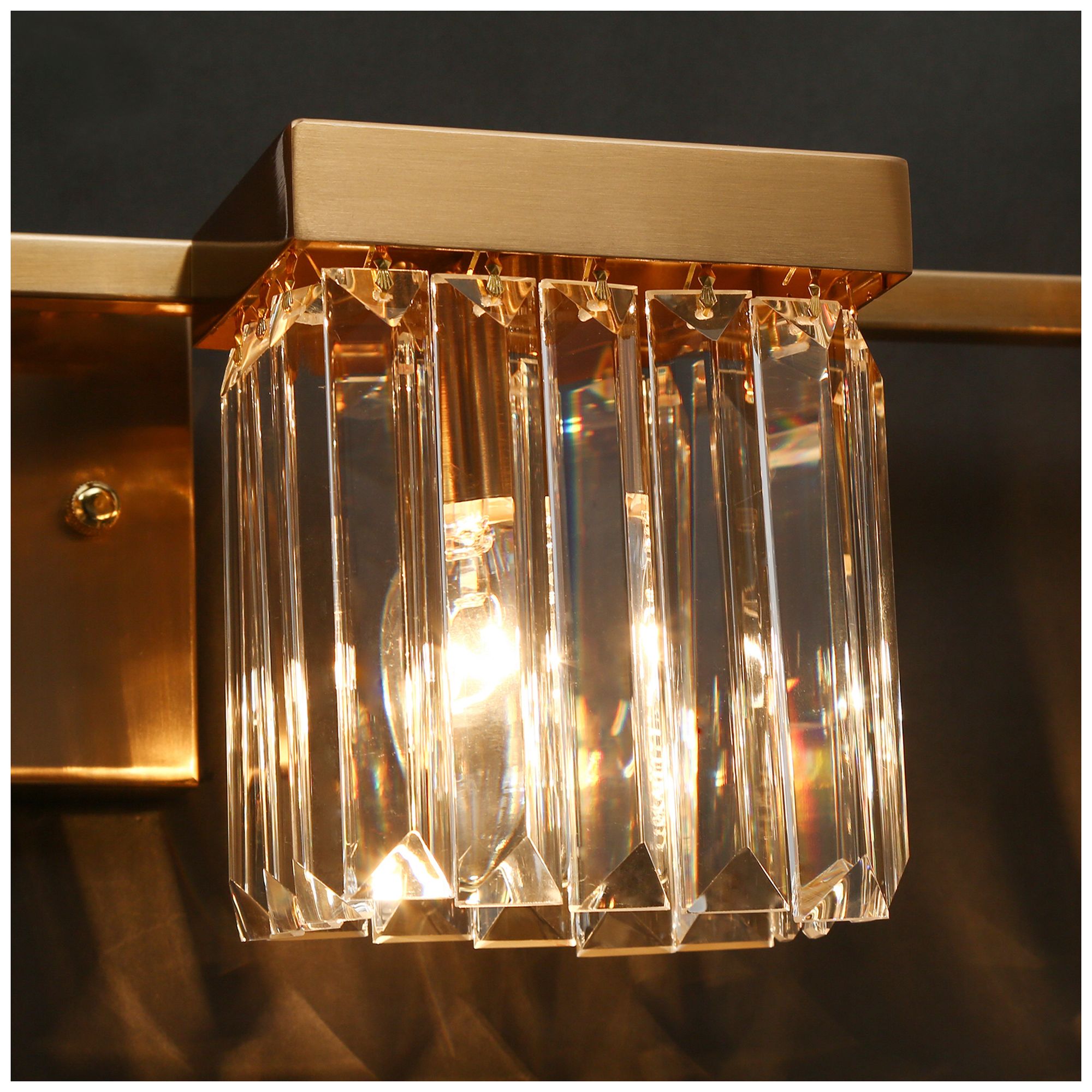Image 4 Labradorite 31 1/2" Wide Plating Brass 4-Light Bath Light - Made to Order more views
