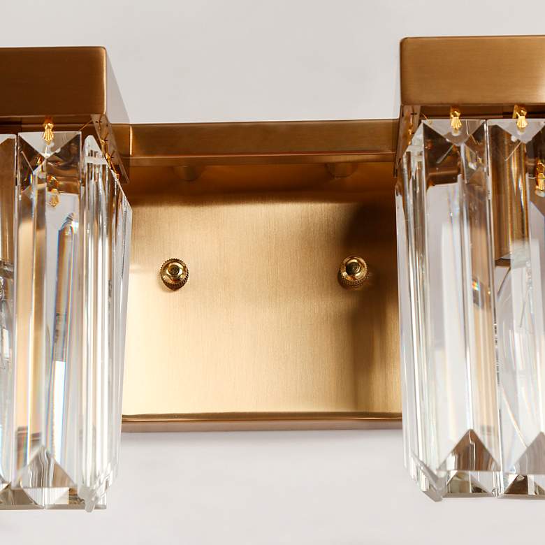 Image 5 Labradorite 4-Light Gold Crystal Bath Lights more views