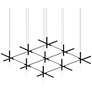 2_Labyrinth 74.25" Satin Black Square Chandelier