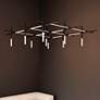 1_Labyrinth 74.25" Satin Black Square Chandelier