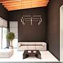 3_Labyrinth 74.25" Satin Black Square Chandelier more views
