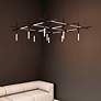 4_Labyrinth 74.25" Satin Black Square Chandelier more views