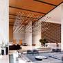 7_Labyrinth 74.25" Satin Black Square Chandelier more views