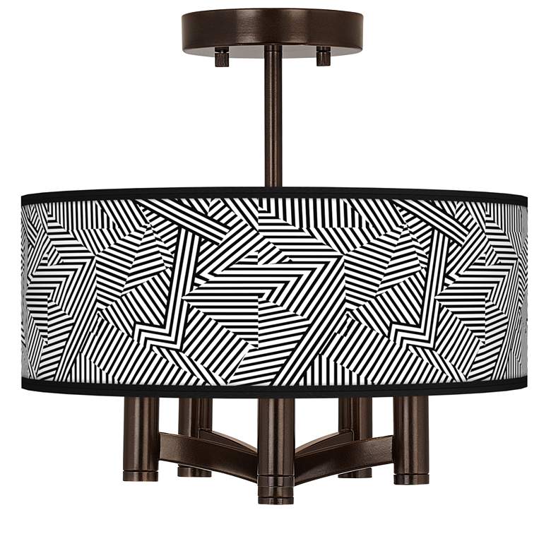 Image 1 Labyrinth Ava 5-Light Bronze Ceiling Light