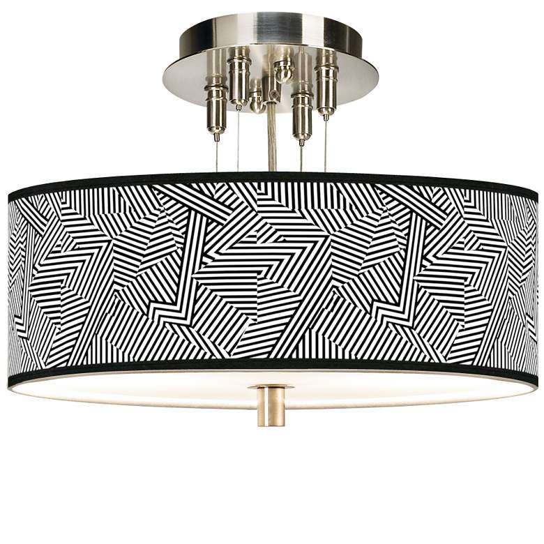 Image 1 Labyrinth Giclee 14" Wide Ceiling Light