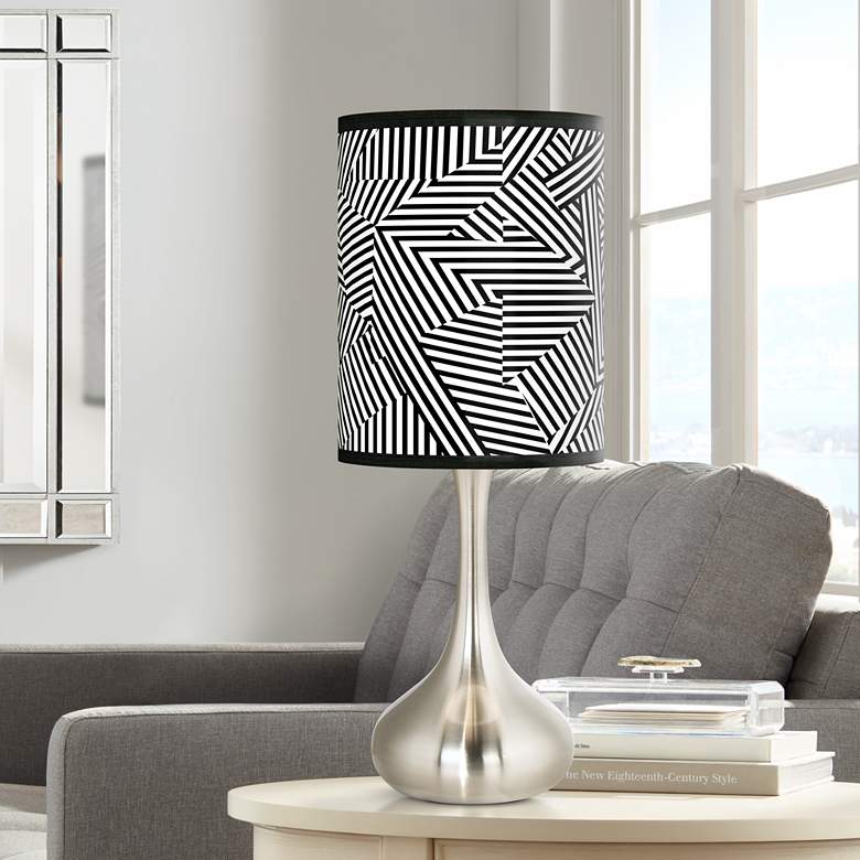 Image 1 Labyrinth Giclee Droplet Table Lamp