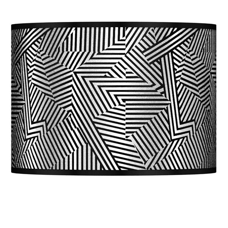 Image 1 Labyrinth Silver Metallic Giclee Lamp Shade 13.5x13.5x10 (Spider)