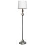 Lacassie Brushed Steel 3-Piece Floor and Table Lamp Set