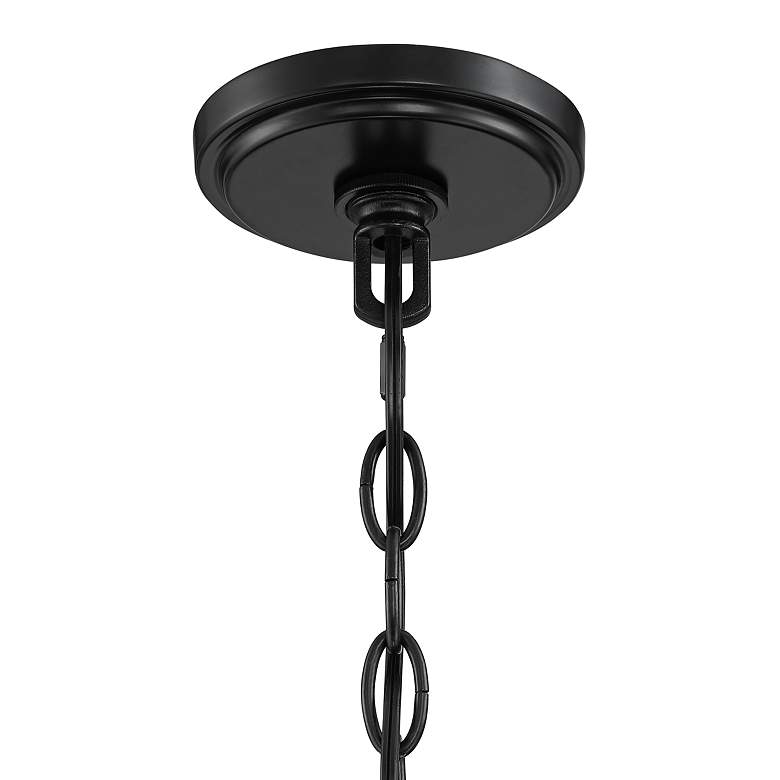 Image 4 Lacey 16 inch Wide Black 4-Light LED Round Chandelier more views