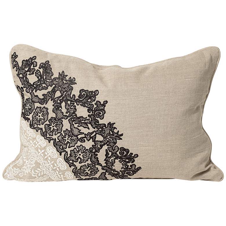 Image 1 Lacey 20 inch Wide Rectangular Designer Pillow