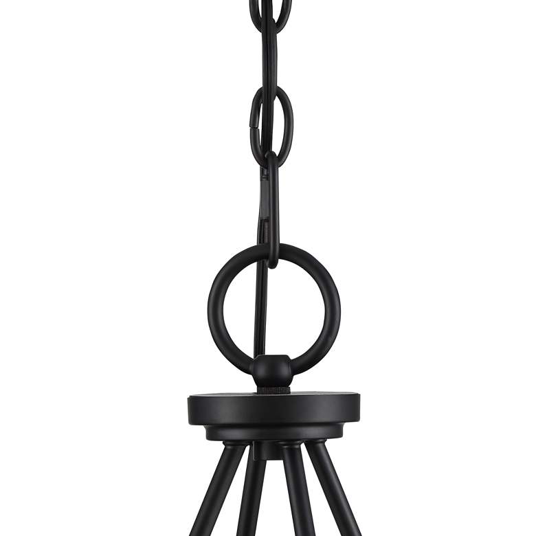Image 4 Lacey 29 1/4 inchW Round Black 2-Tier 12-Light LED Chandelier more views