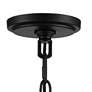 Lacey 29 1/4"W Round Black 2-Tier 12-Light LED Chandelier