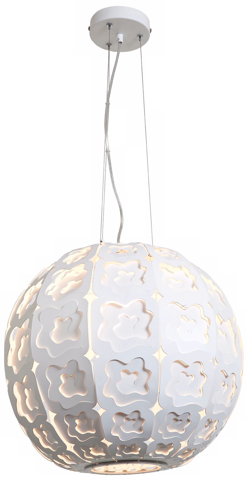 Lacey Laser Cut Ball 13 3/4" Wide Pendant Chandelier