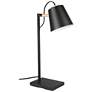 Lacey - Table Lamp - Structured Black Finish - Black and White Shade