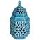 Lachlan 16 1/2" High Light Blue Ceramic Jar with Lid