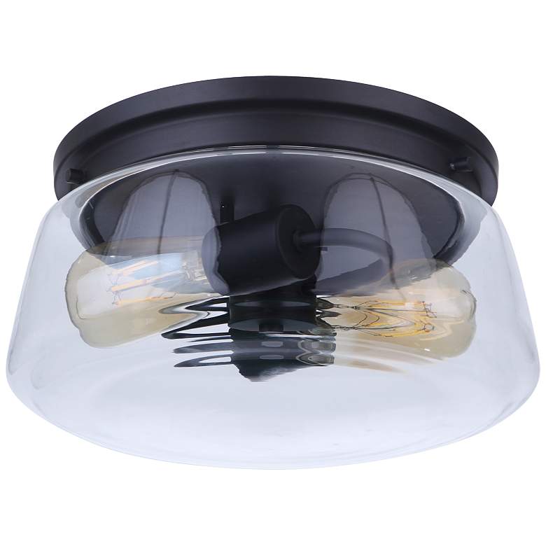 Image 2 Laclede 12" Wide Midnight 2-Light Outdoor Ceiling Light