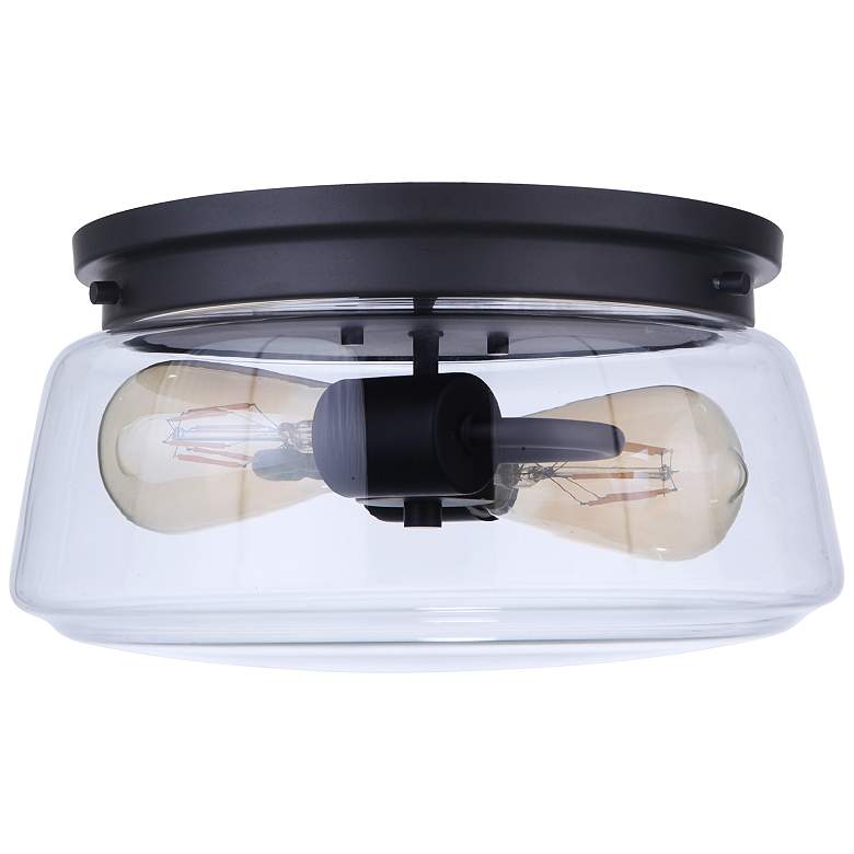 Image 3 Laclede 12" Wide Midnight 2-Light Outdoor Ceiling Light more views