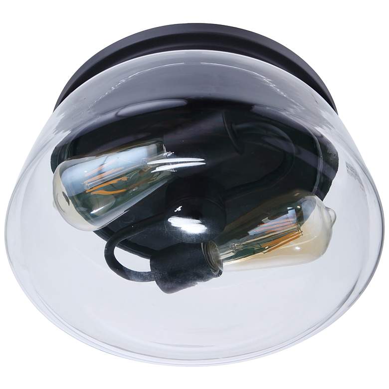 Image 4 Laclede 12" Wide Midnight 2-Light Outdoor Ceiling Light more views