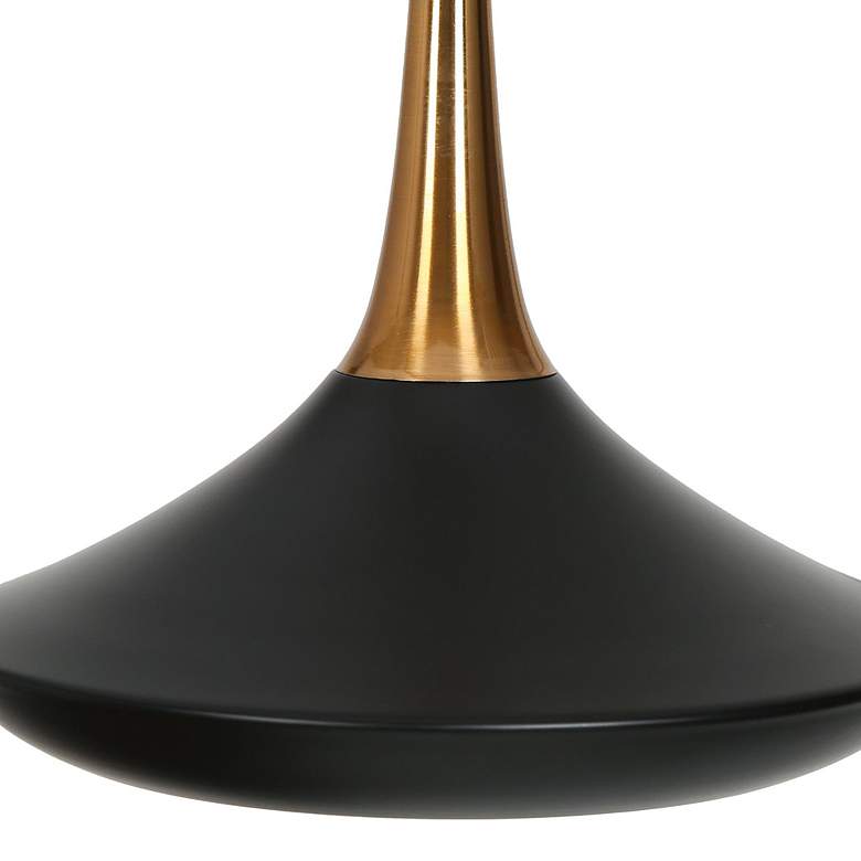 Image 5 Lacos 34 1/2" Wide Brushed Gold Black 3-Light Linear Pendant more views