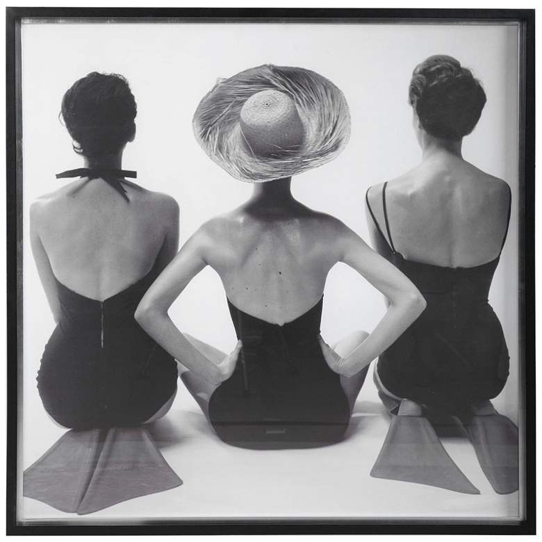 Image 2 Ladies' Swimwear, 1959 50 3/4" Square Framed Wall Art Print