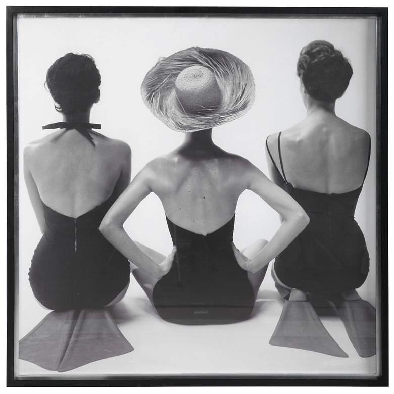 Image 2 Ladies' Swimwear, 1959 50 3/4" Square Framed Wall Art Print