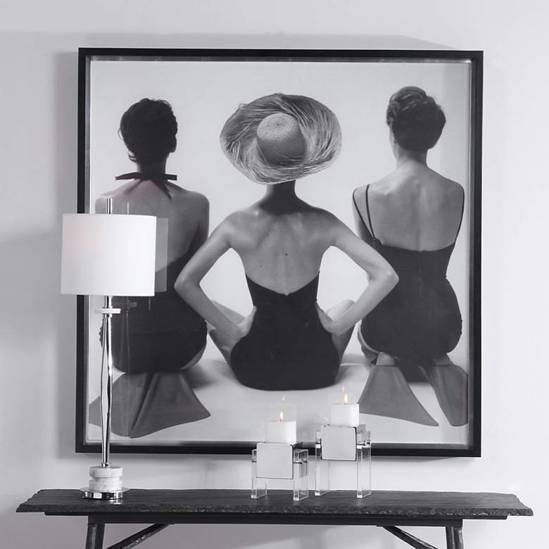 Image 1 Ladies' Swimwear, 1959 50 3/4" Square Framed Wall Art Print