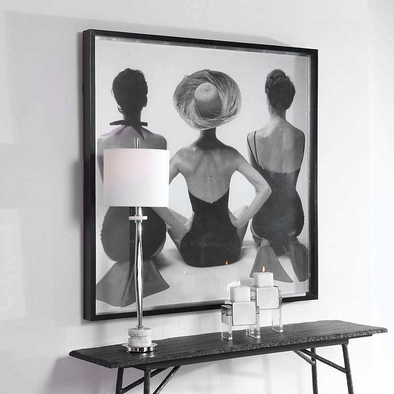 Image 3 Ladies' Swimwear, 1959 50 3/4" Square Framed Wall Art Print more views