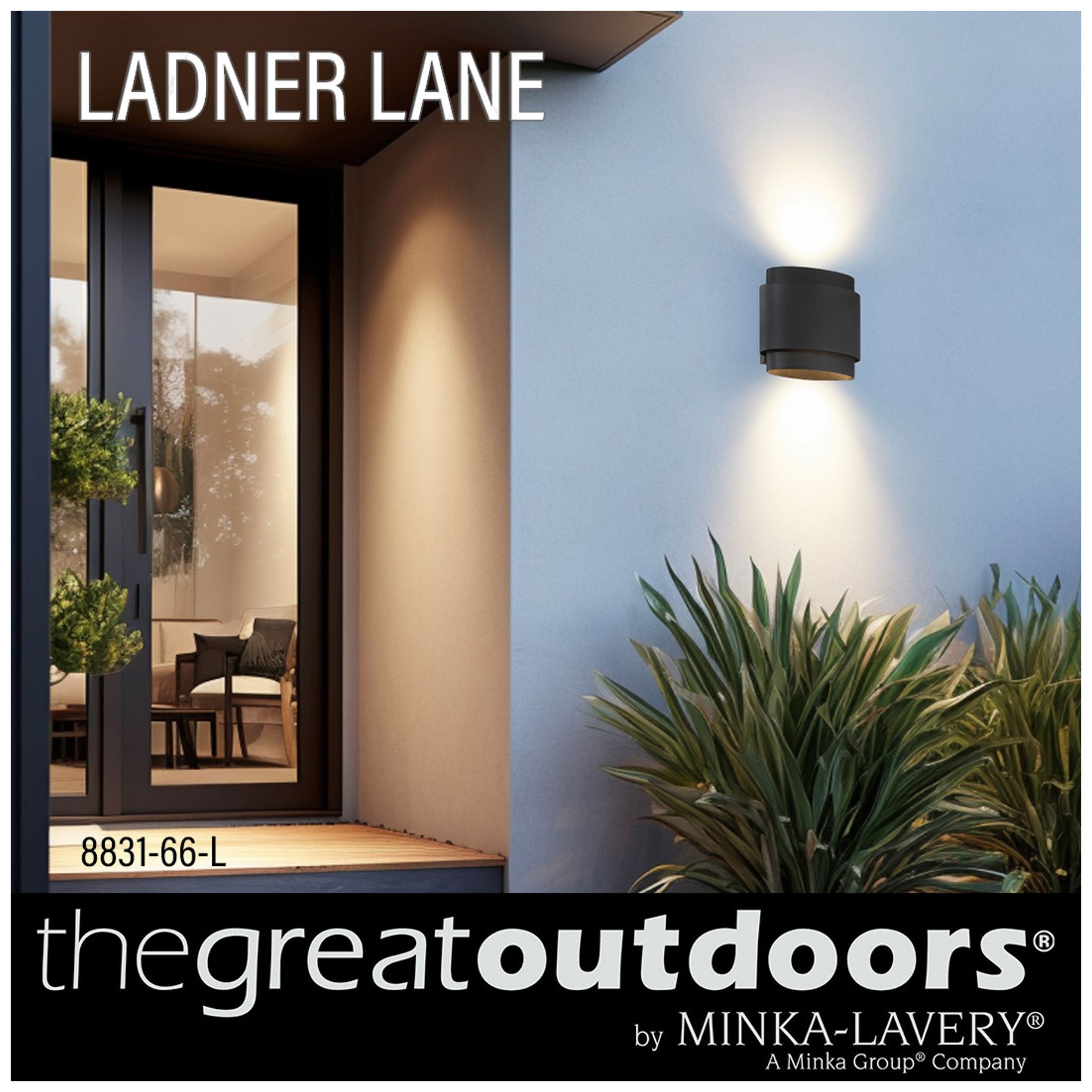 Image 6 Ladner Lane 7" High Sand Coal LED Outdoor Wall Light more views