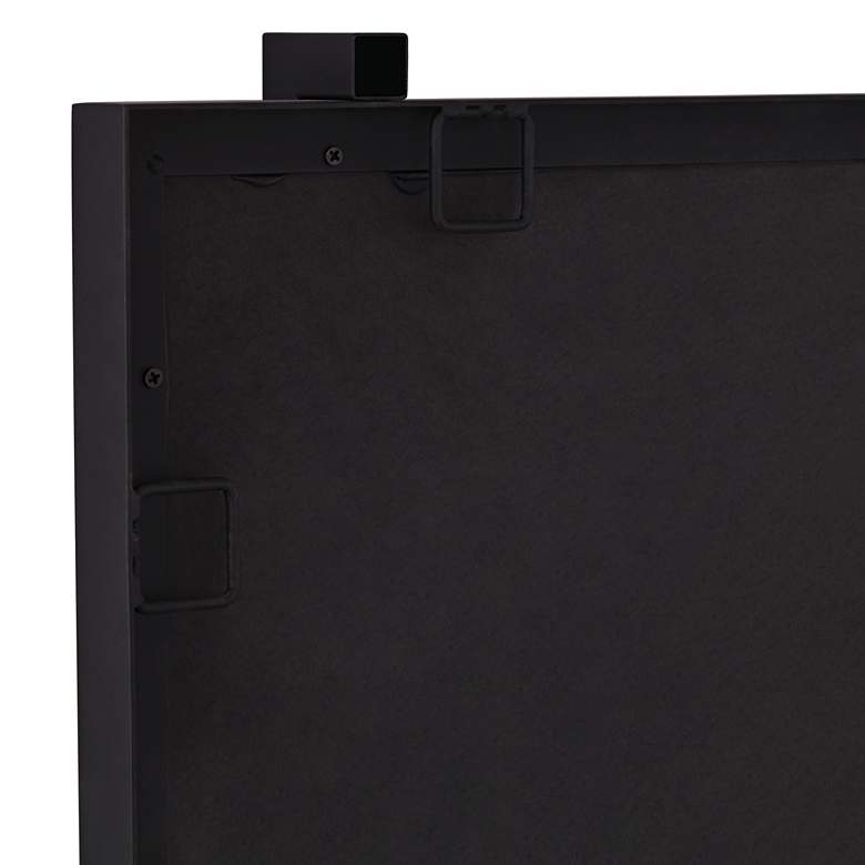 Image 4 Ladonna Matte Black 26" x 37 1/2" Rectangular Wall Mirror more views