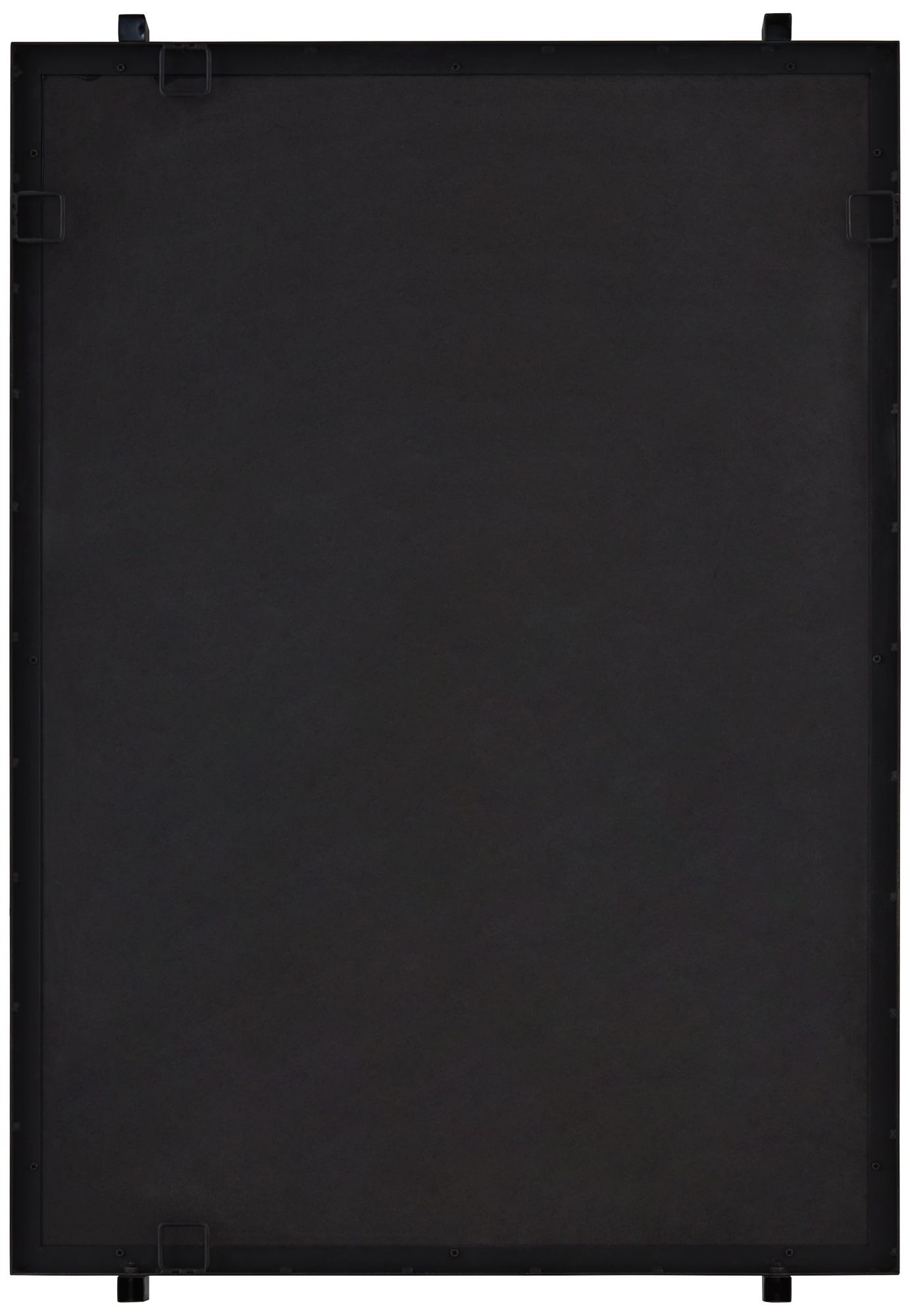 Ladonna Matte Black 26" x 37 1/2" Rectangular Wall Mirror