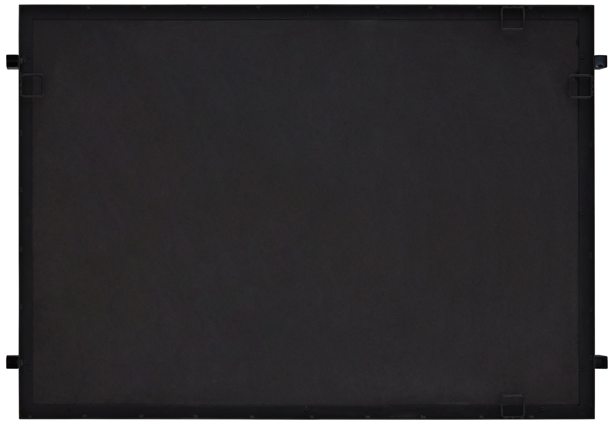 Ladonna Matte Black 26" x 37 1/2" Rectangular Wall Mirror