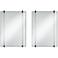 Ladonna Matte Black 26" x 37 1/2" Wall Mirrors Set of 2