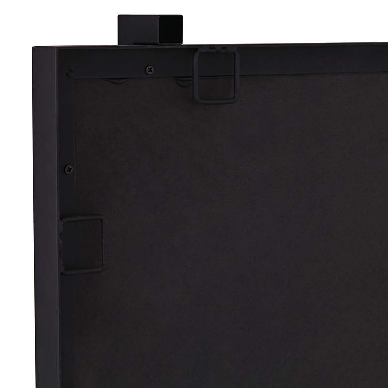 Image 3 Ladonna Matte Black 26" x 37 1/2" Wall Mirrors Set of 2 more views