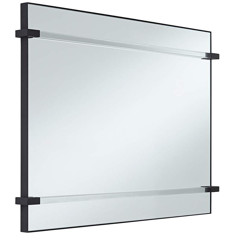 Image 6 Ladonna Matte Black 26" x 37 1/2" Wall Mirrors Set of 2 more views