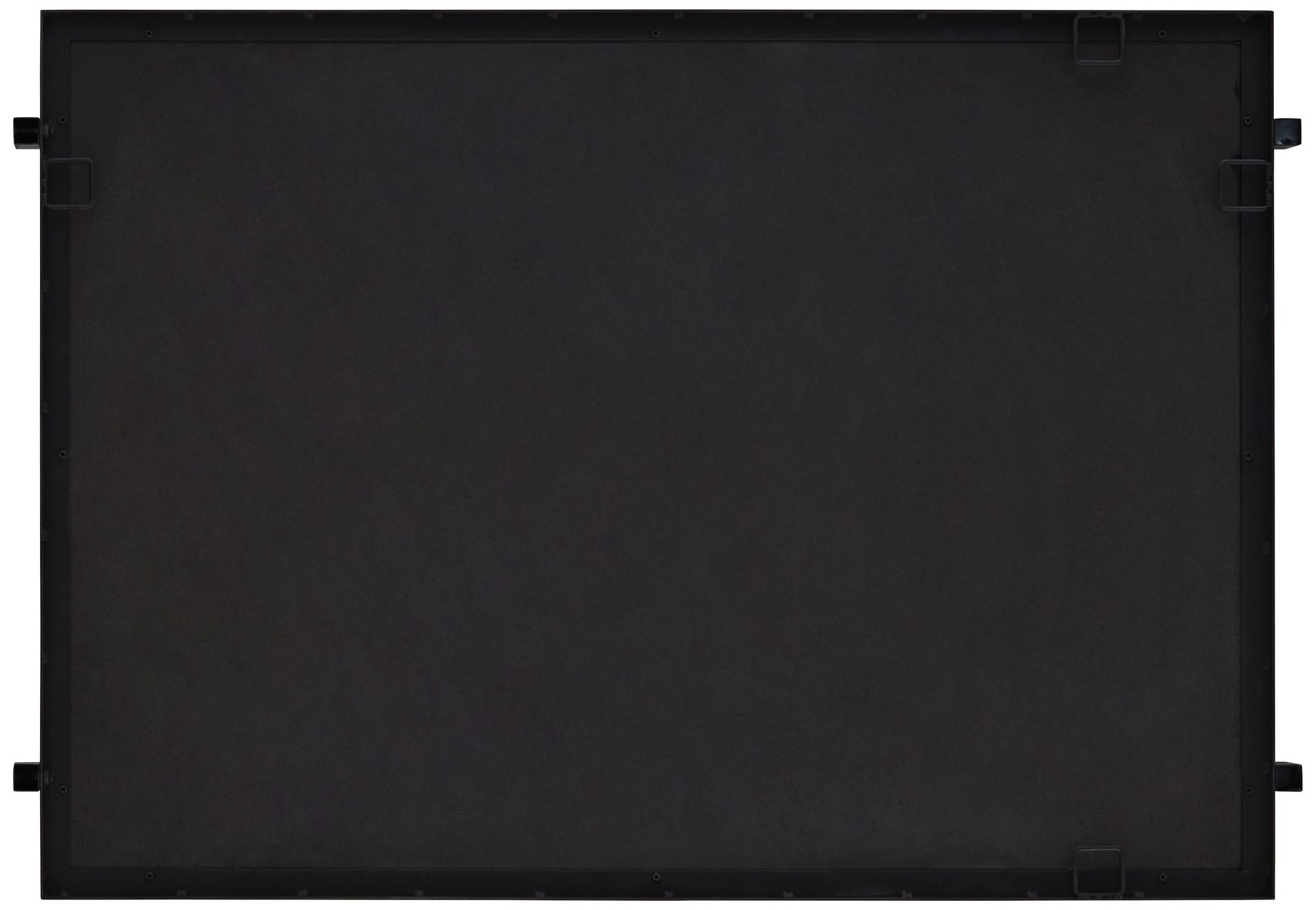 Ladonna Matte Black 26" x 37 1/2" Wall Mirrors Set of 2